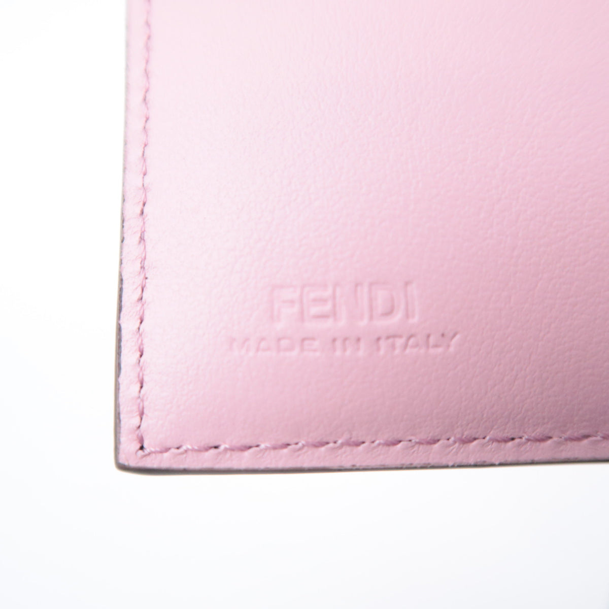 FENDI Roma Logo Embossed Leather Wallet 8M0447