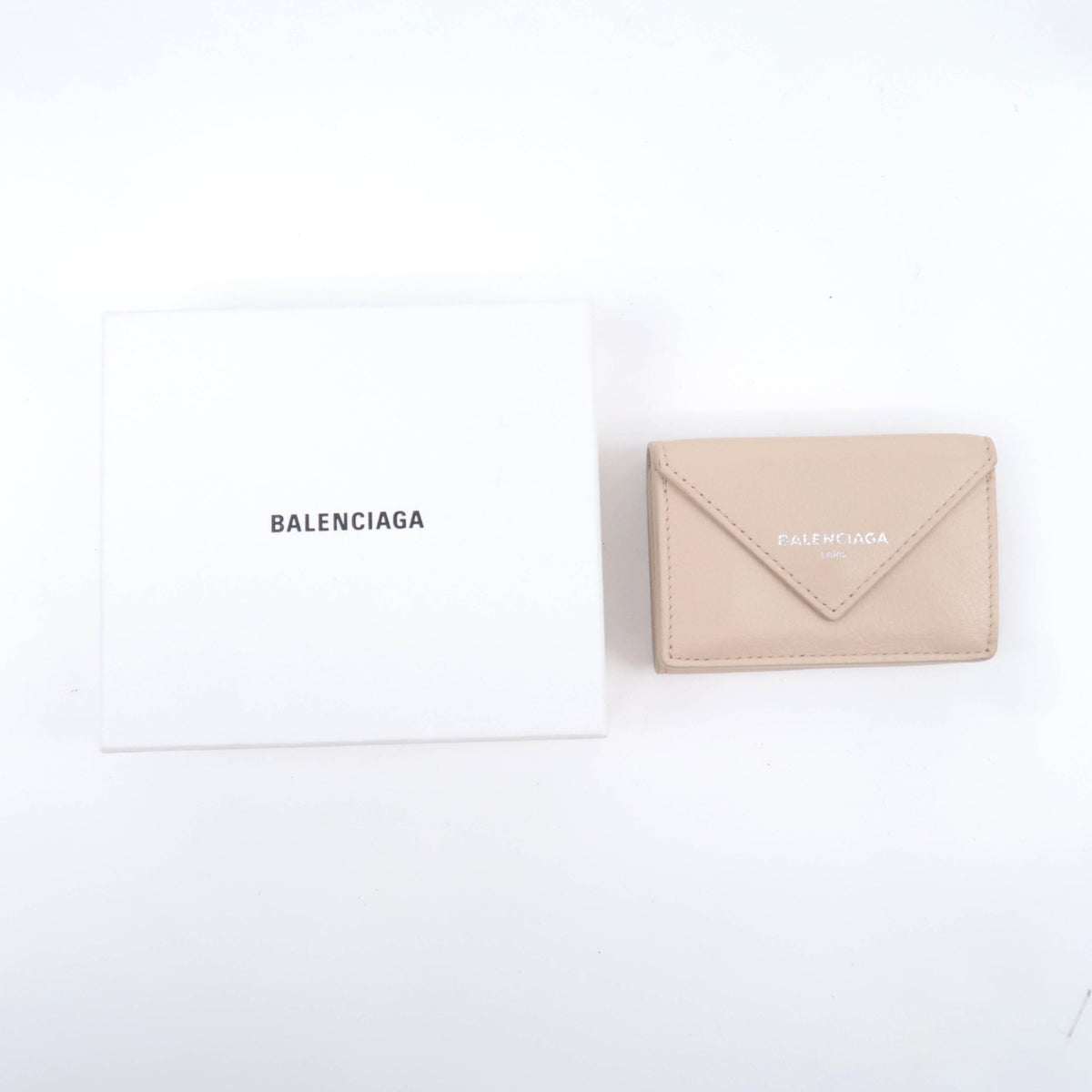 BALENCIAGA Paper Mini Leather Wallet 391446