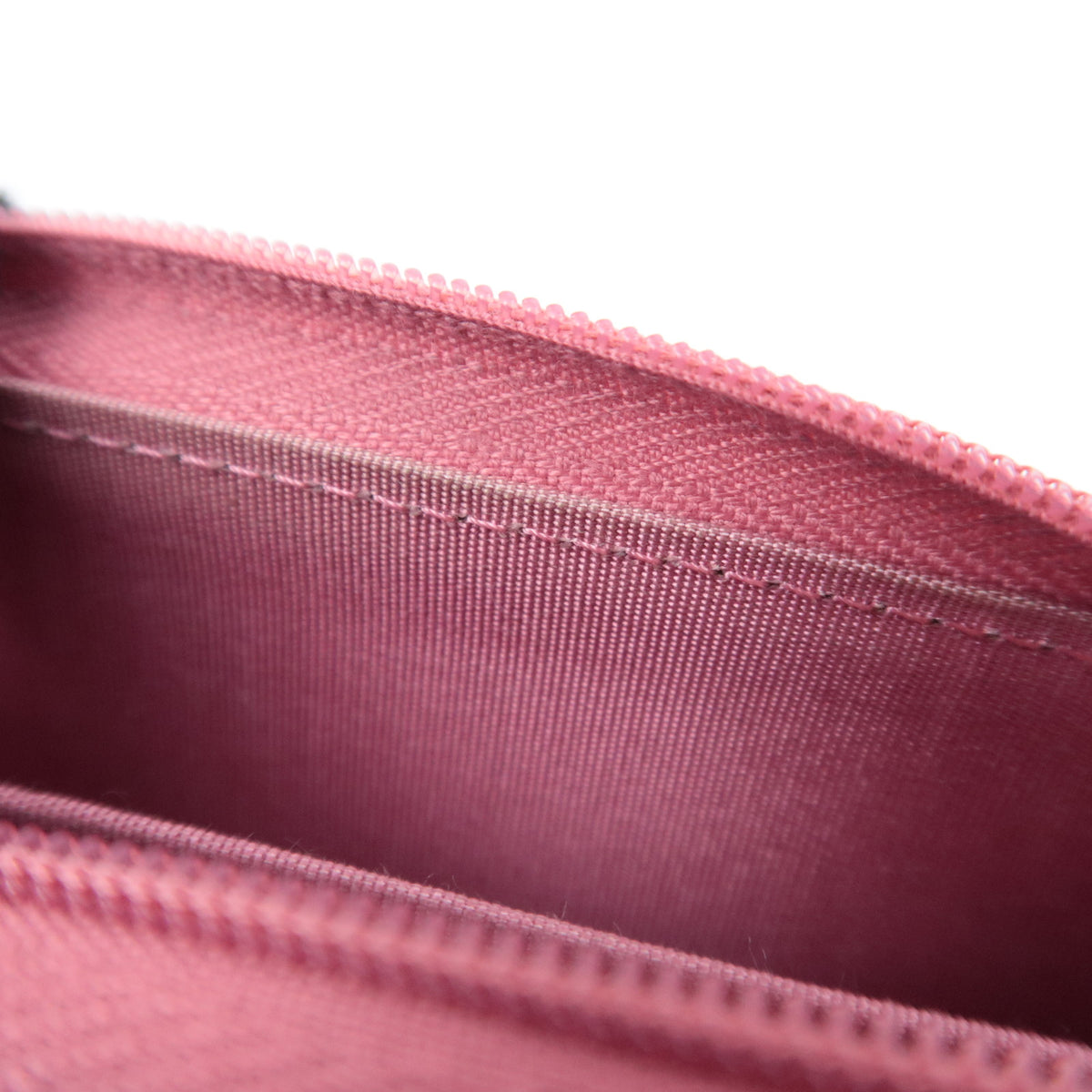 CHANEL Coco Mark Round Zipper Coin Case Caviarskin Pink