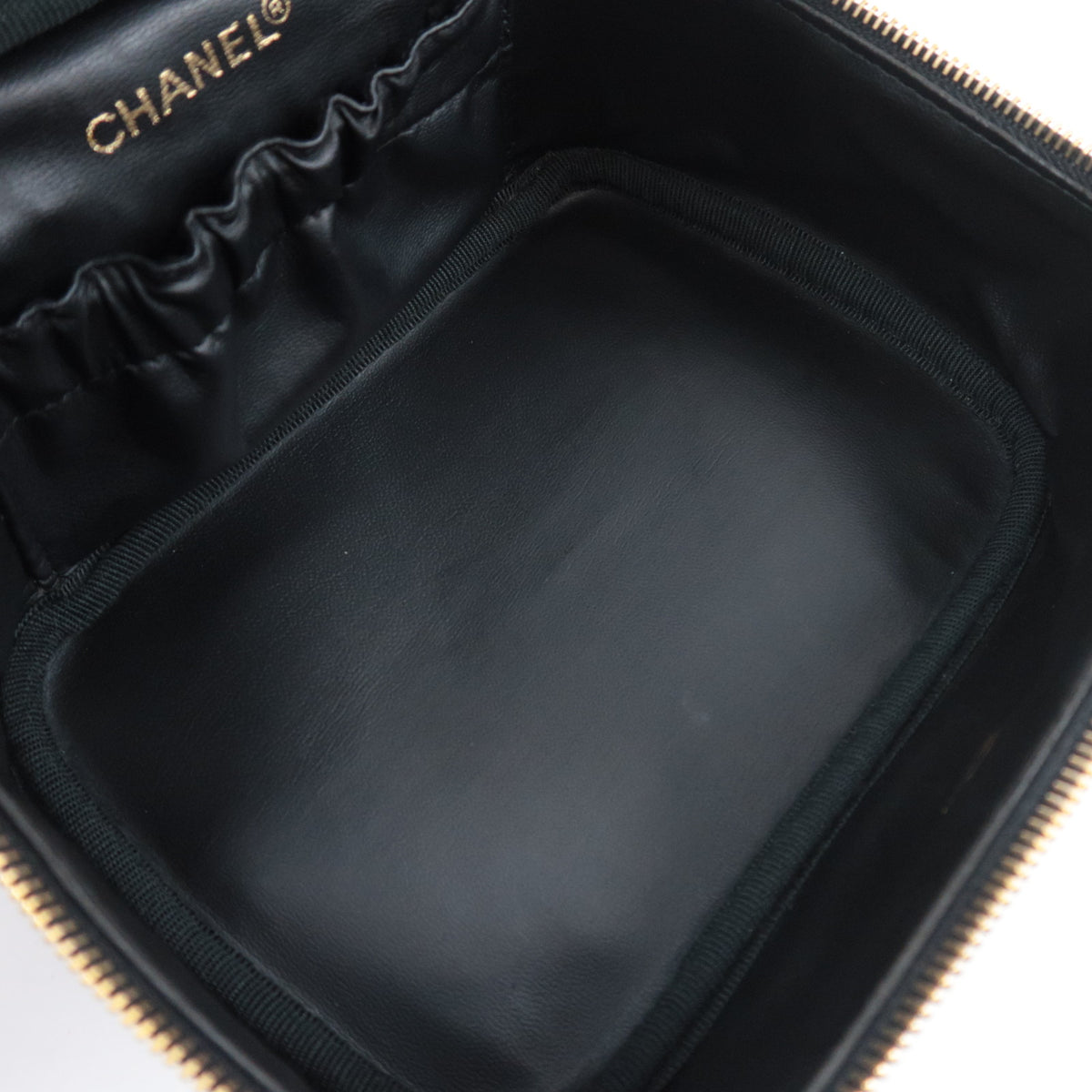 CHANEL Coco Mark Vanity Bag Caviarskin A01997