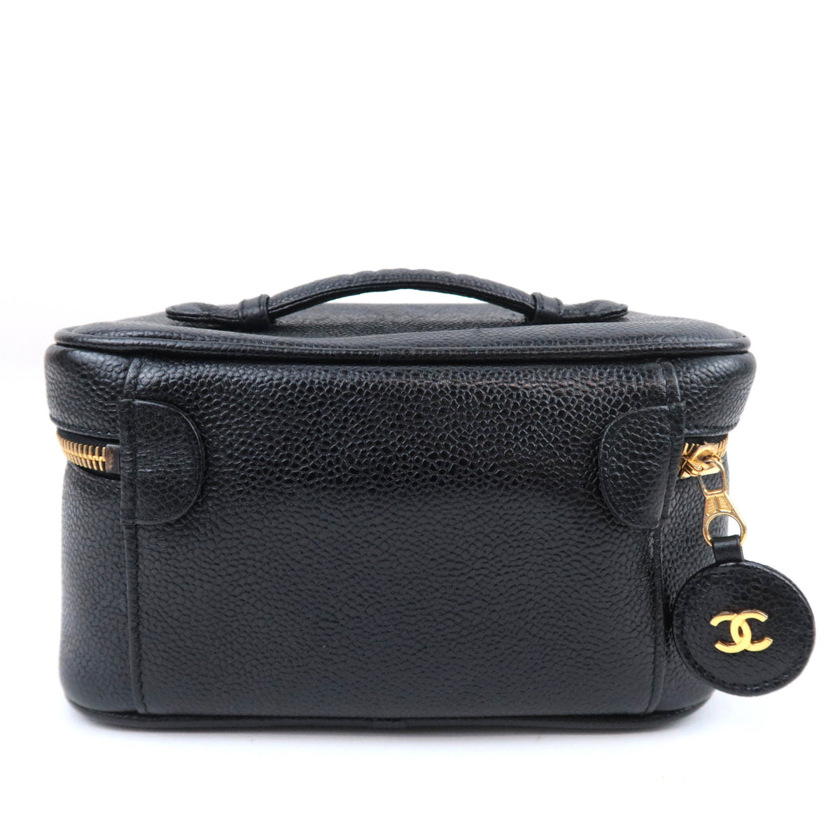 CHANEL Coco Mark Vanity Bag Caviarskin A01997