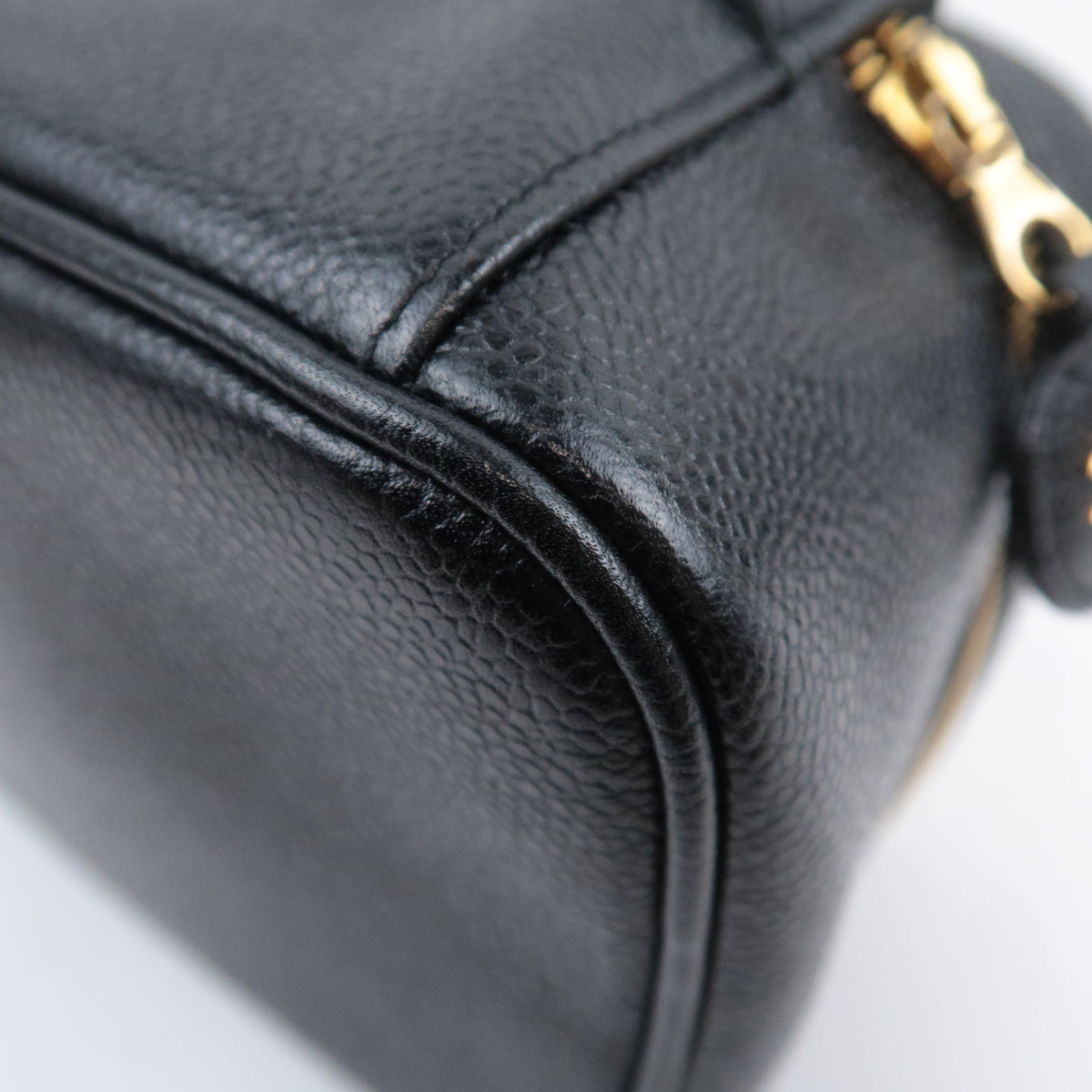CHANEL Coco Mark Vanity Bag Caviarskin A01997