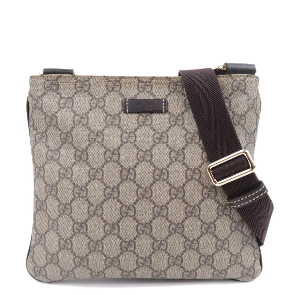 GUCCI GG Supreme Flat Shoulder Bag 20153892858