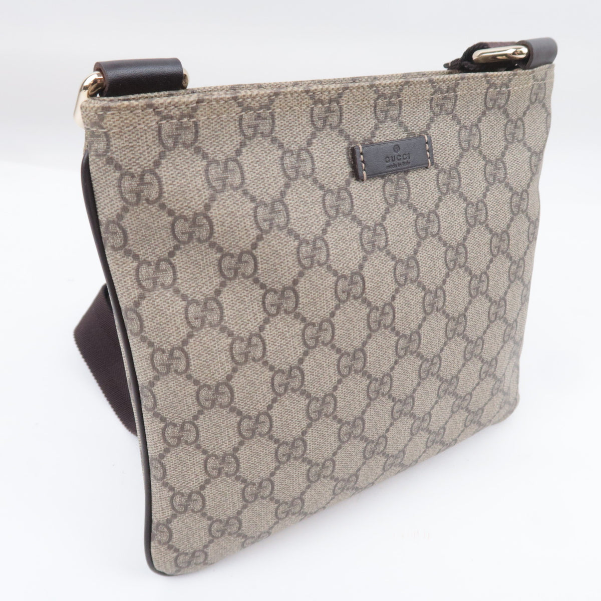 GUCCI GG Supreme Flat Shoulder Bag 201538