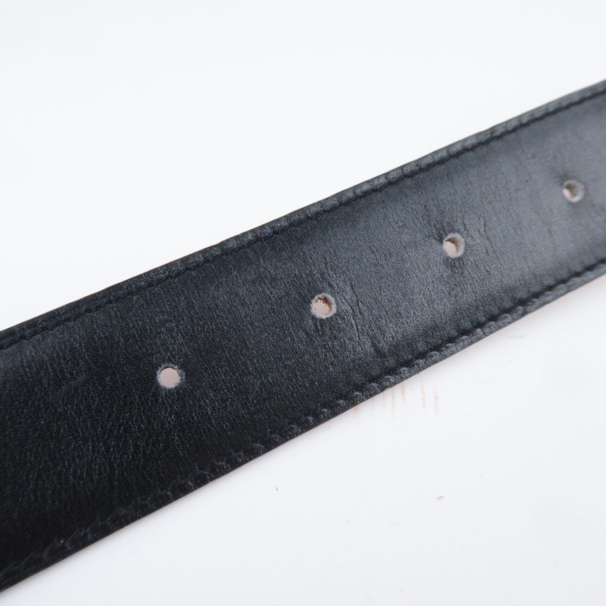 HERMES Constance H Reversible Leather Belt Size 76 With "〇Z" Stamp Black Brown