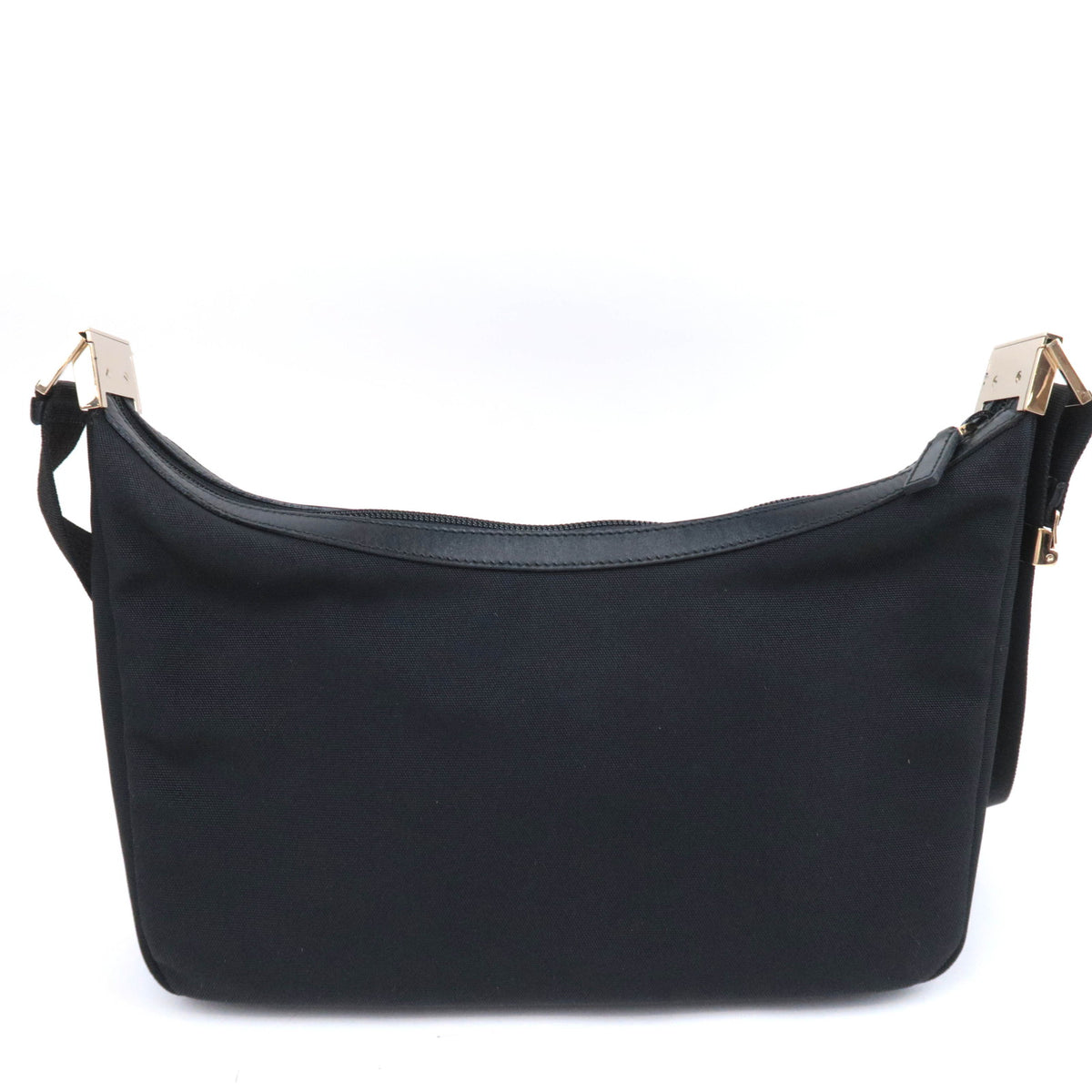 GUCCI Nylon Leather Hobo Shoulder Bag 019.0433