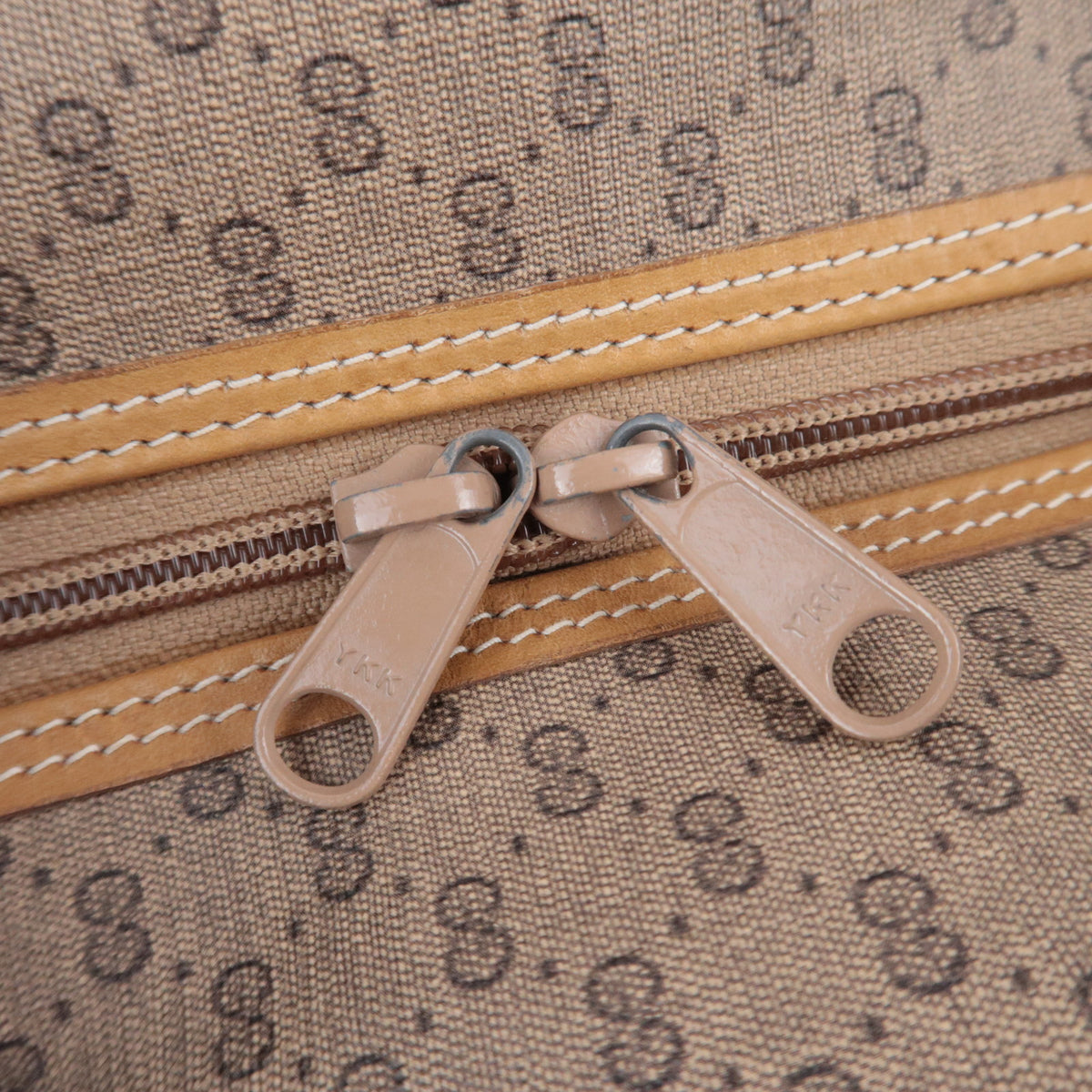 GUCCI Old Gucci Sherry Micro GG Boston Bag Beige 010.4863.39