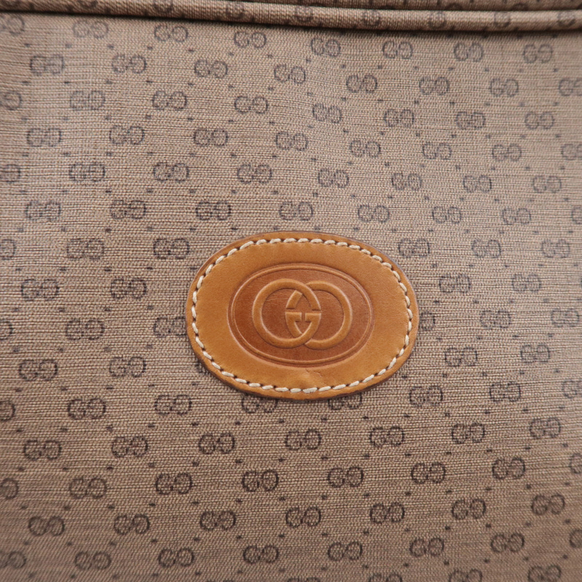 GUCCI Old Gucci Sherry Micro GG Boston Bag Beige 010.4863.39