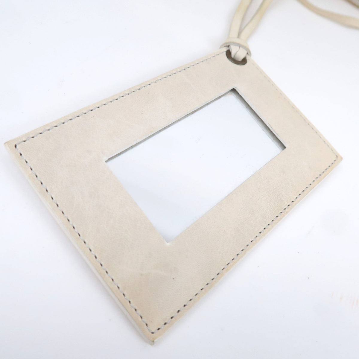 BALENCIAGA The City Leather Shoulder Bag Ivory 115748