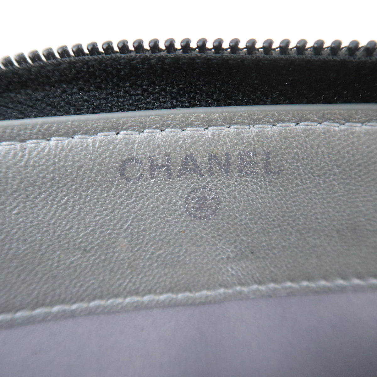 CHANEL Camellia Embossed Long Wallet Lambskin