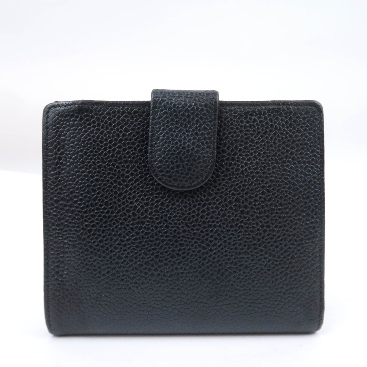 CHANEL Coco Mark Bi-Fold Wallet Caviarskin