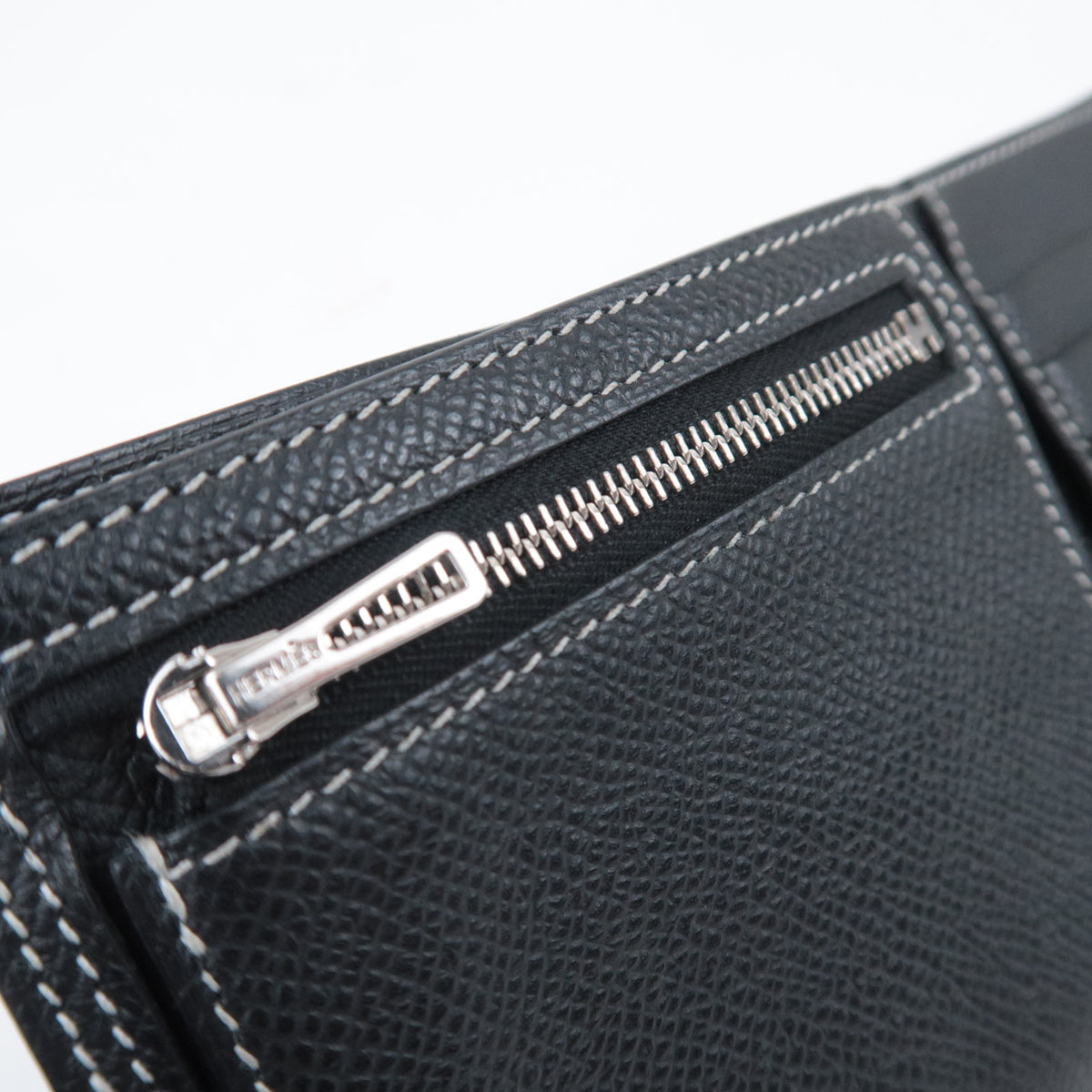 HERMES H Sellier Compact Leather Wallet K Stamp (2025)