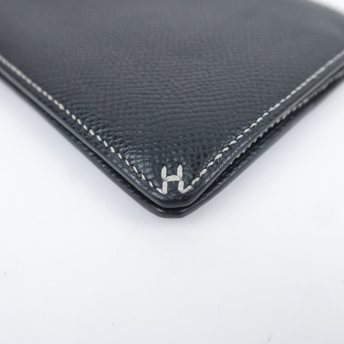 HERMES H Sellier Compact Leather Wallet K Stamp (2025)