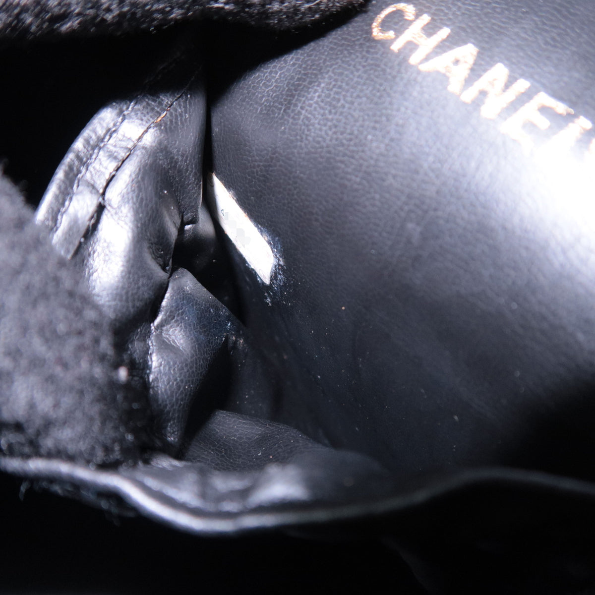 CHANEL Bicolore Leather Vanity Bag A01619