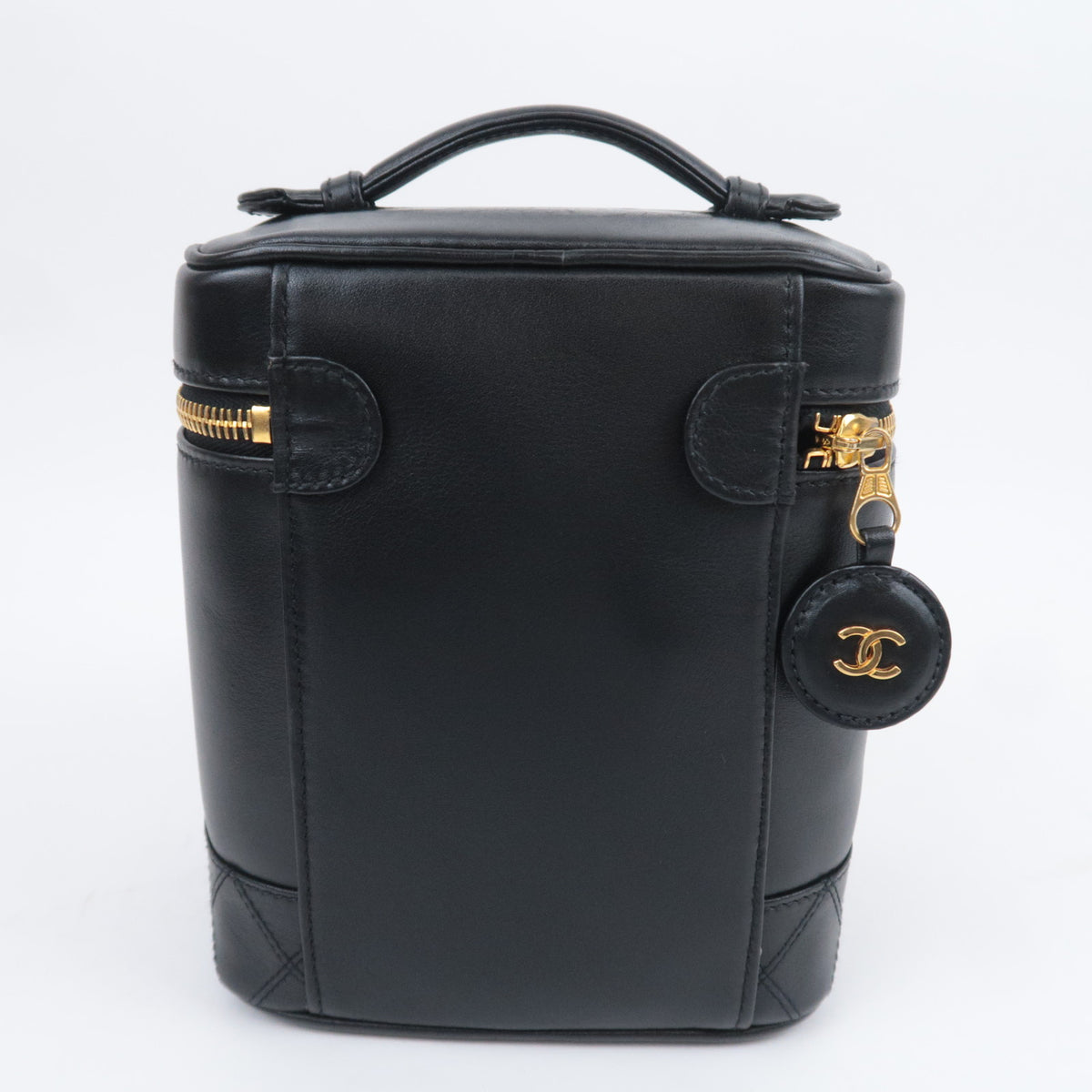 CHANEL Bicolore Leather Vanity Bag A01619
