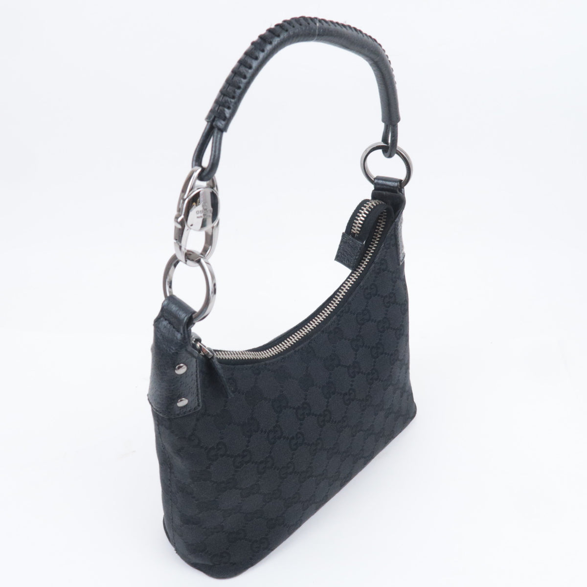 GUCCI GG Canvas Hobo Shoulder Bag 115002