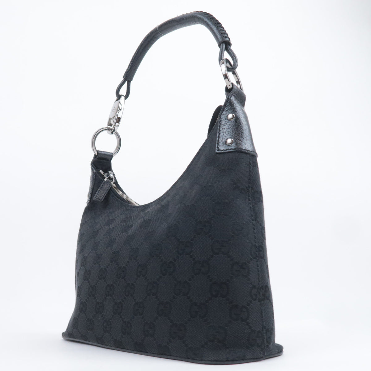 GUCCI GG Canvas Hobo Shoulder Bag 115002