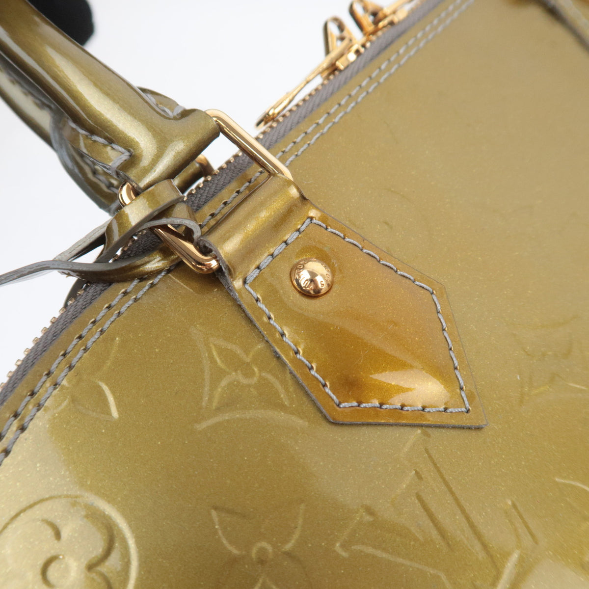 Louis Vuitton Monogram Vernis Alma GM Gris Art Deco
