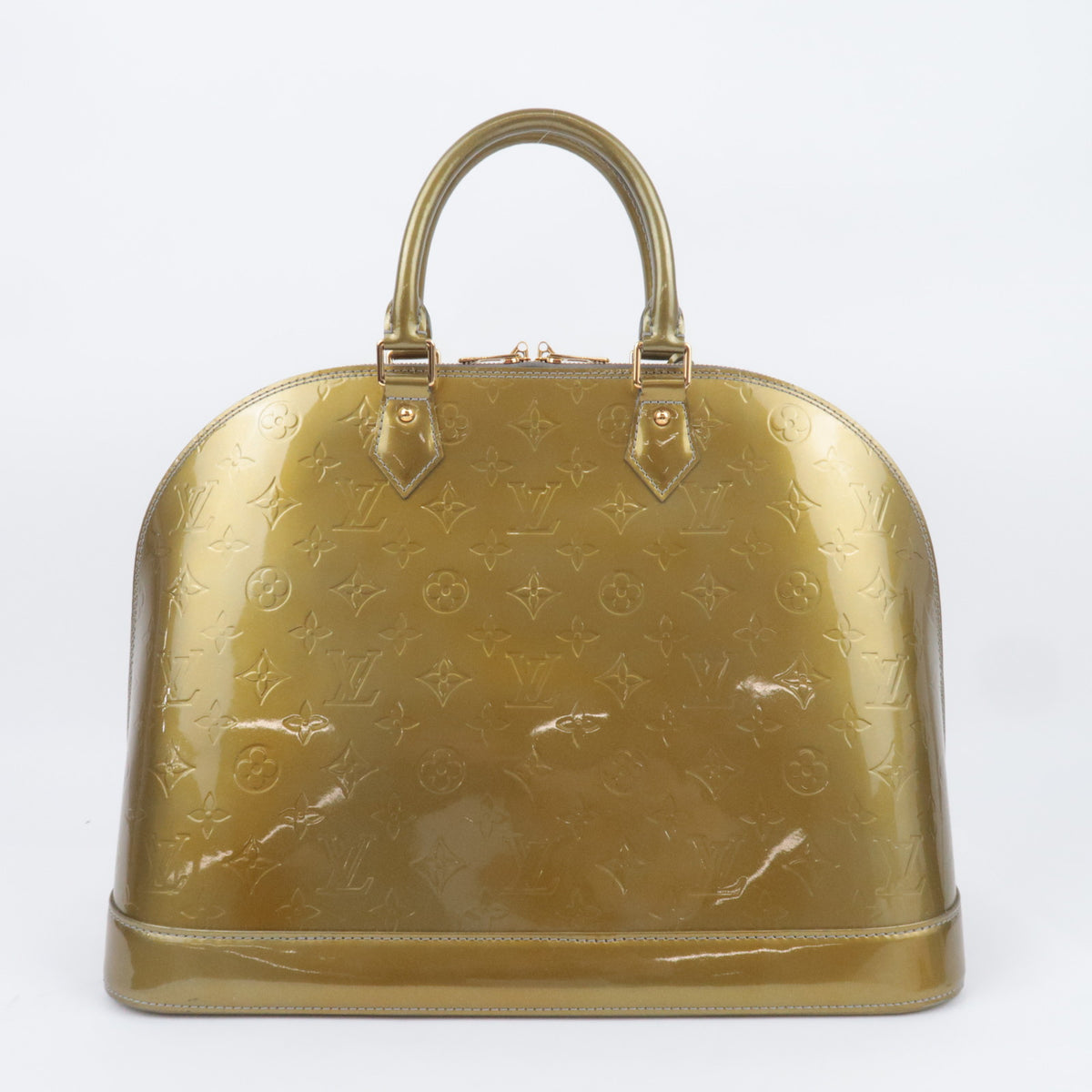 Louis Vuitton Monogram Vernis Alma GM Gris Art Deco