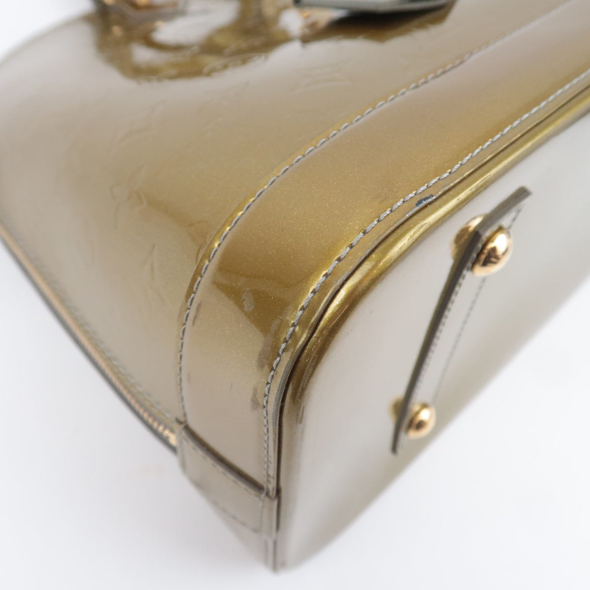 Louis Vuitton Monogram Vernis Alma GM Gris Art Deco