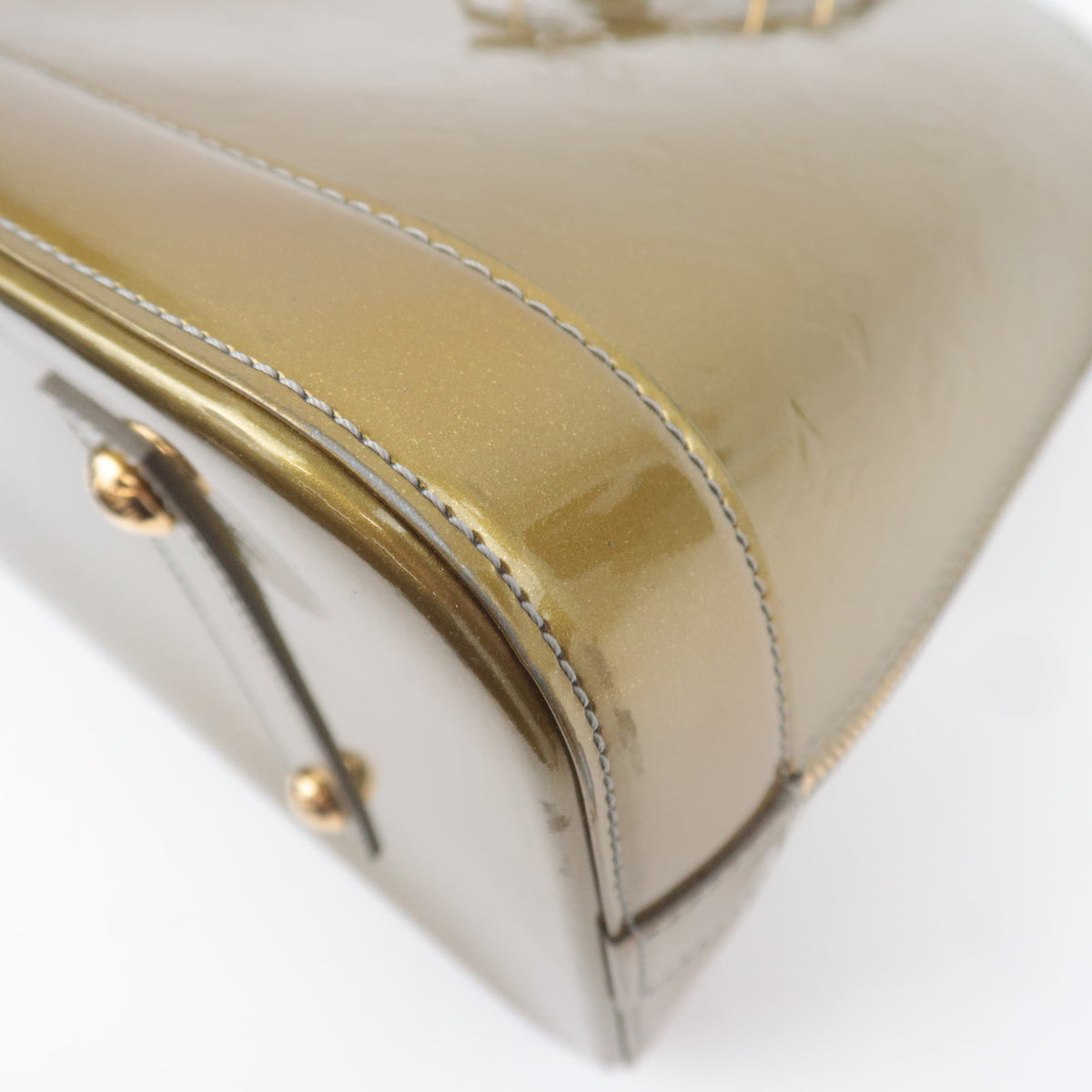 Louis Vuitton Monogram Vernis Alma GM Gris Art Deco