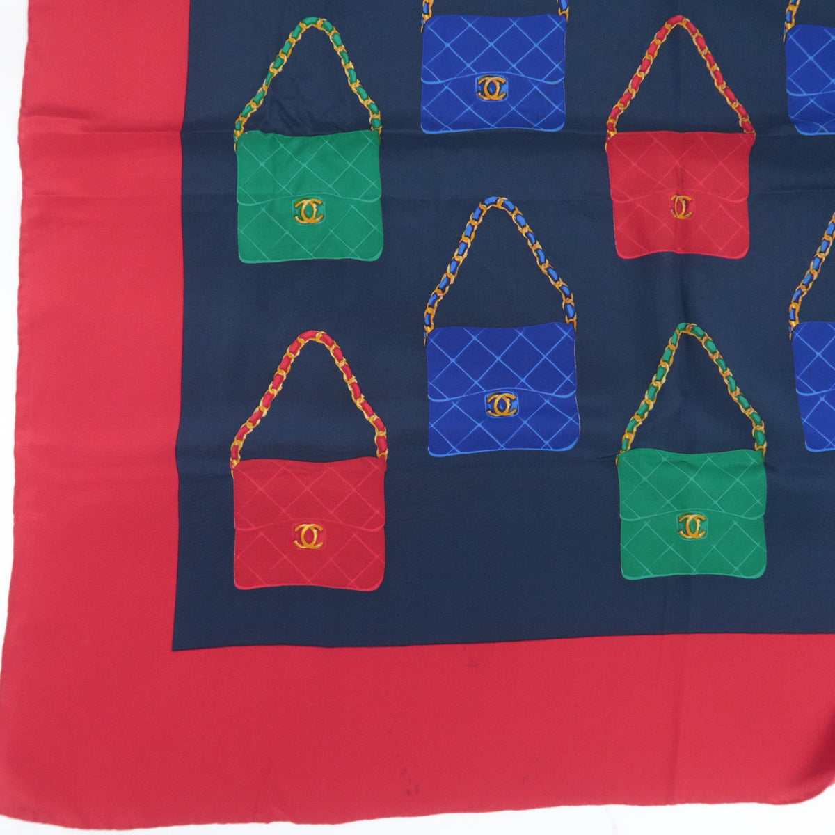 CHANEL Scarf Matelasse Handbag Print