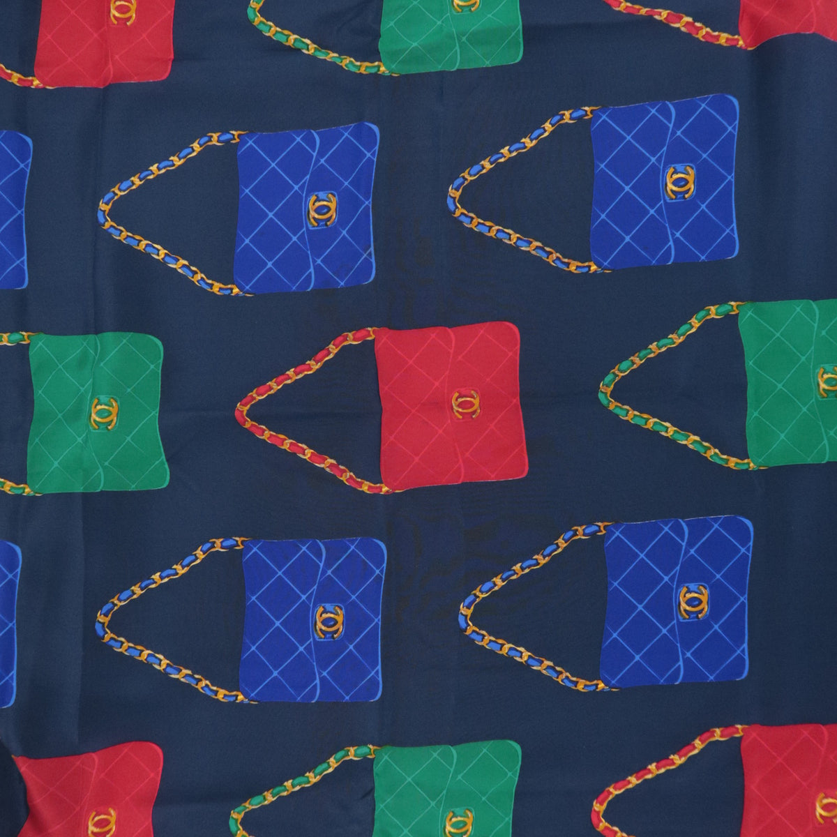 CHANEL Scarf Matelasse Handbag Print