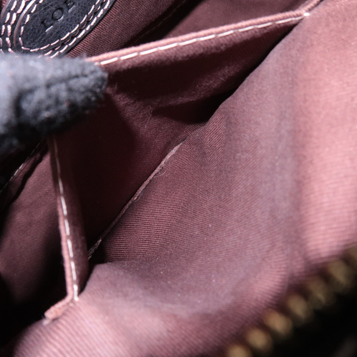 LOEWE Anagram Tassel Leather Handbag