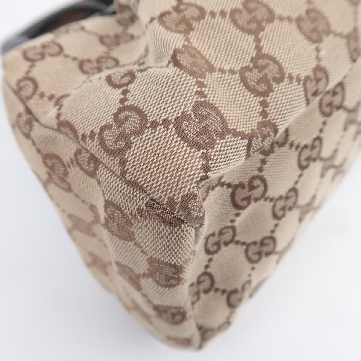 GUCCI by Tom Ford GG Canvas Wood Handle Handbag 112683