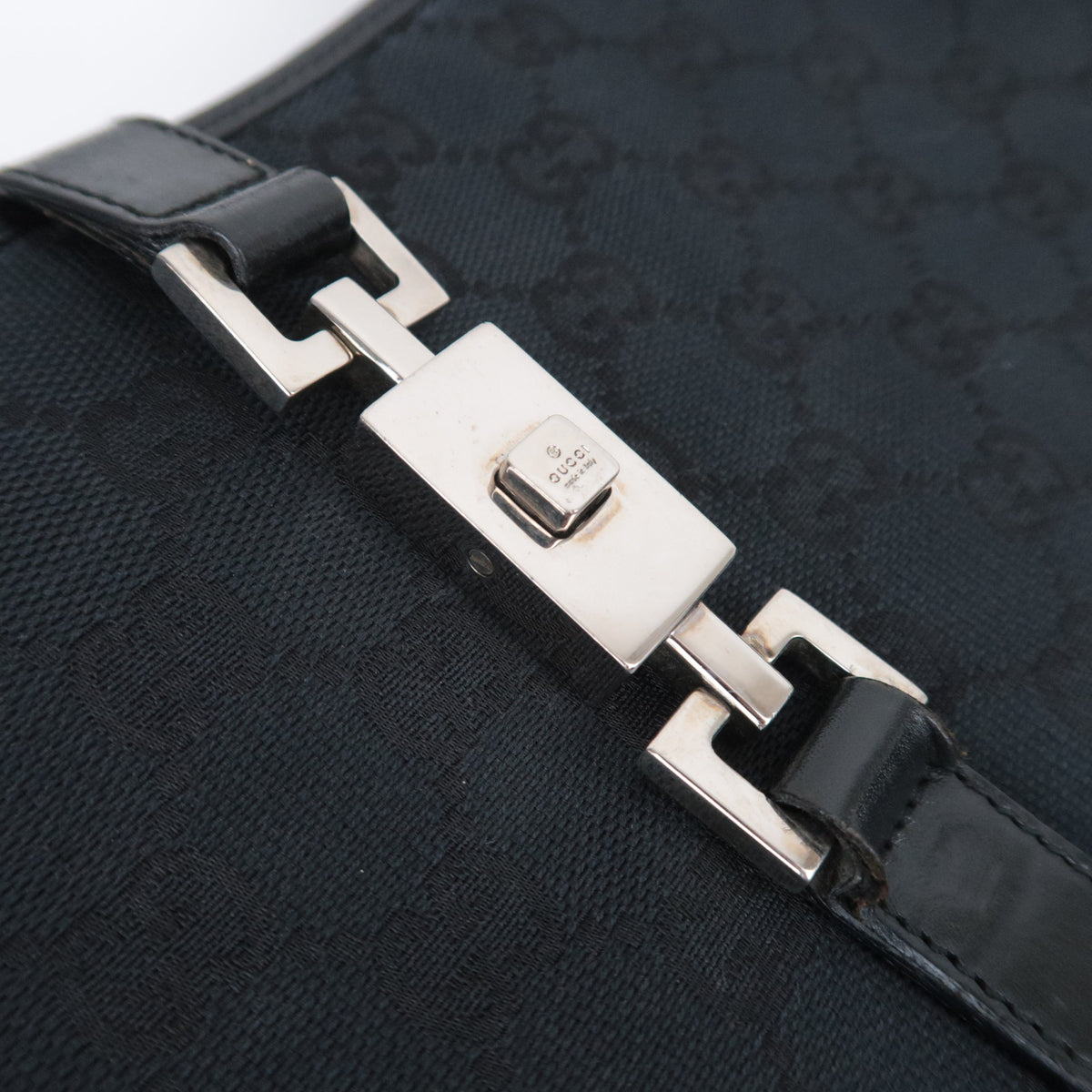GUCCI Jackie GG Canvas Shoulder Bag 001.3306