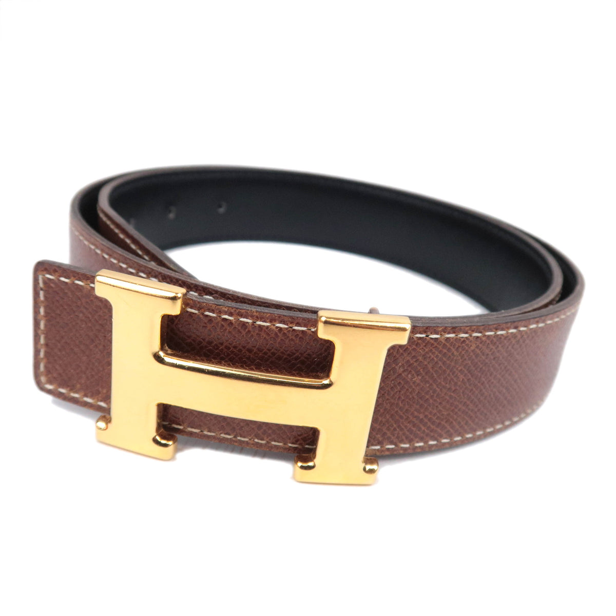 HERMES Constance H Reversible Belt Size 80 □E Stamped (2001)93097