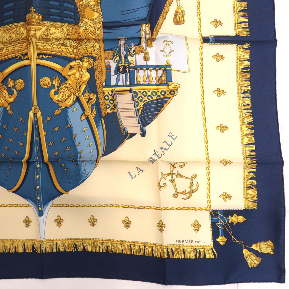 HERMES Carre 90 Scarf VUE DU CARROSSE DE LA GALERE LA REALE