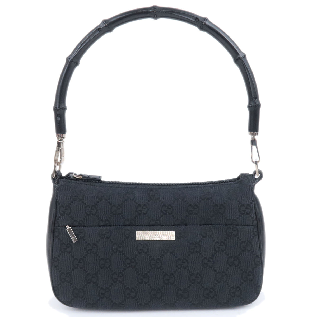 GUCCI Bamboo GG Canvas Shoulder Bag 001.387093107