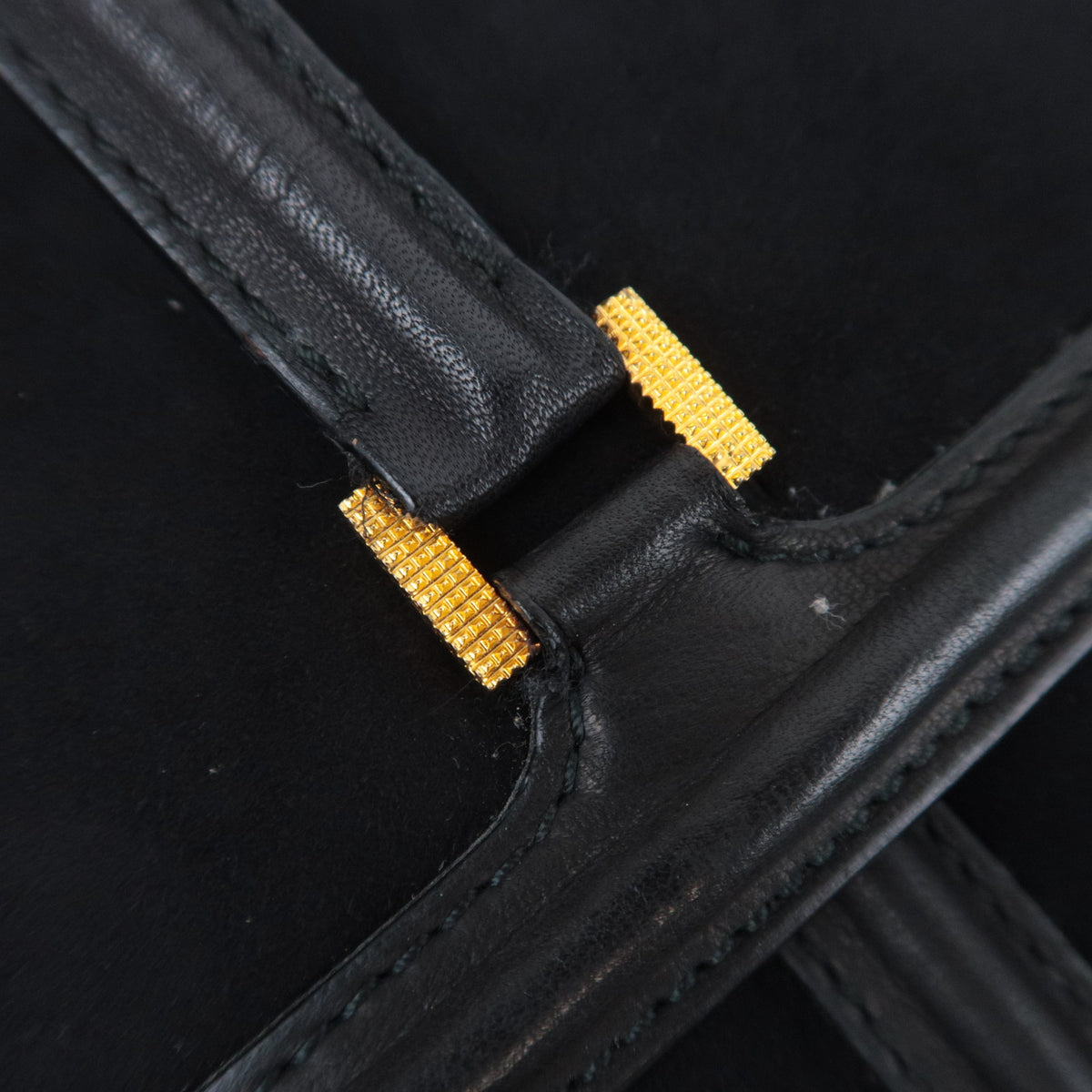 LOEWE Anagram Charm Suede Shoulder Bag