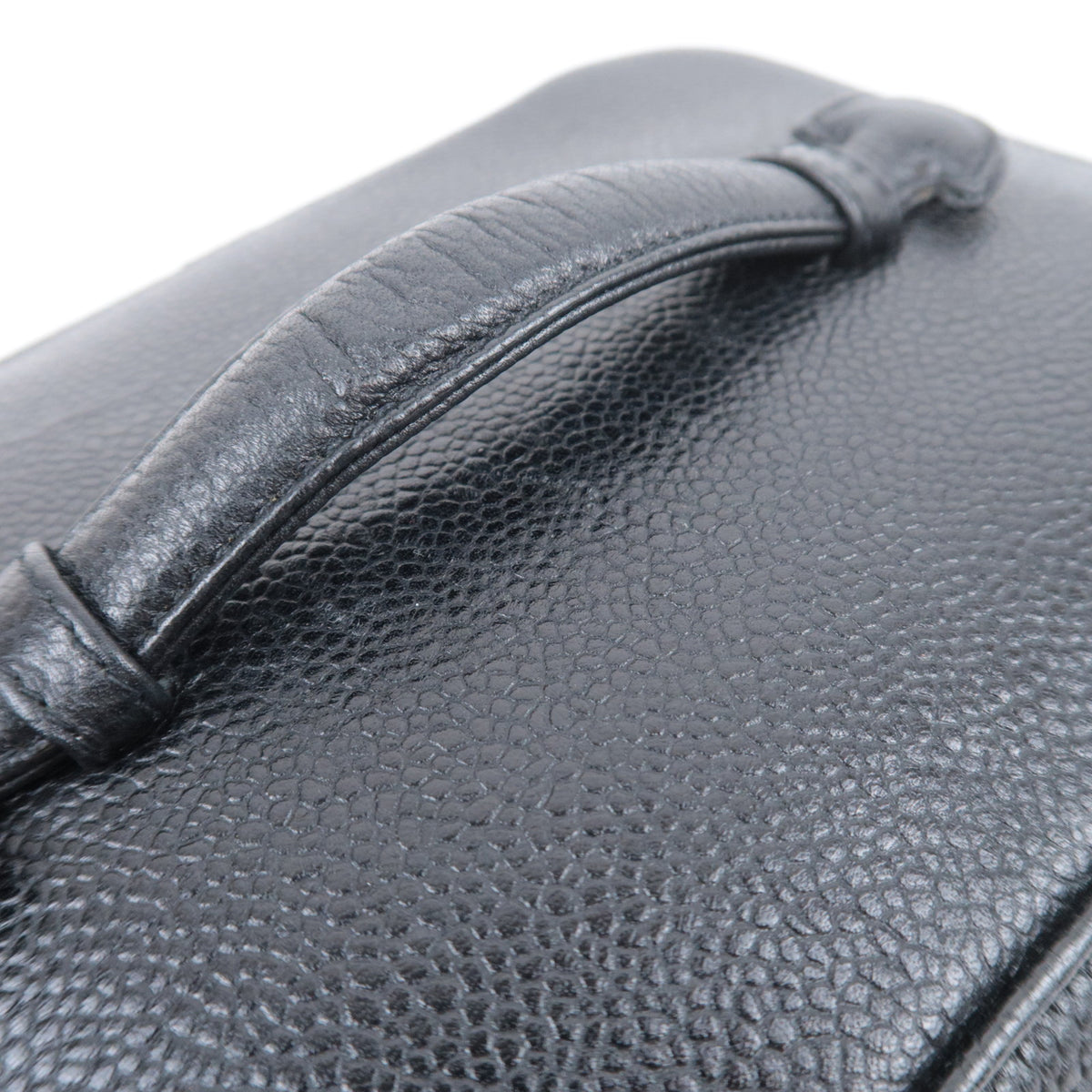CHANEL Coco Mark Vanity Bag Caviarskin A01997