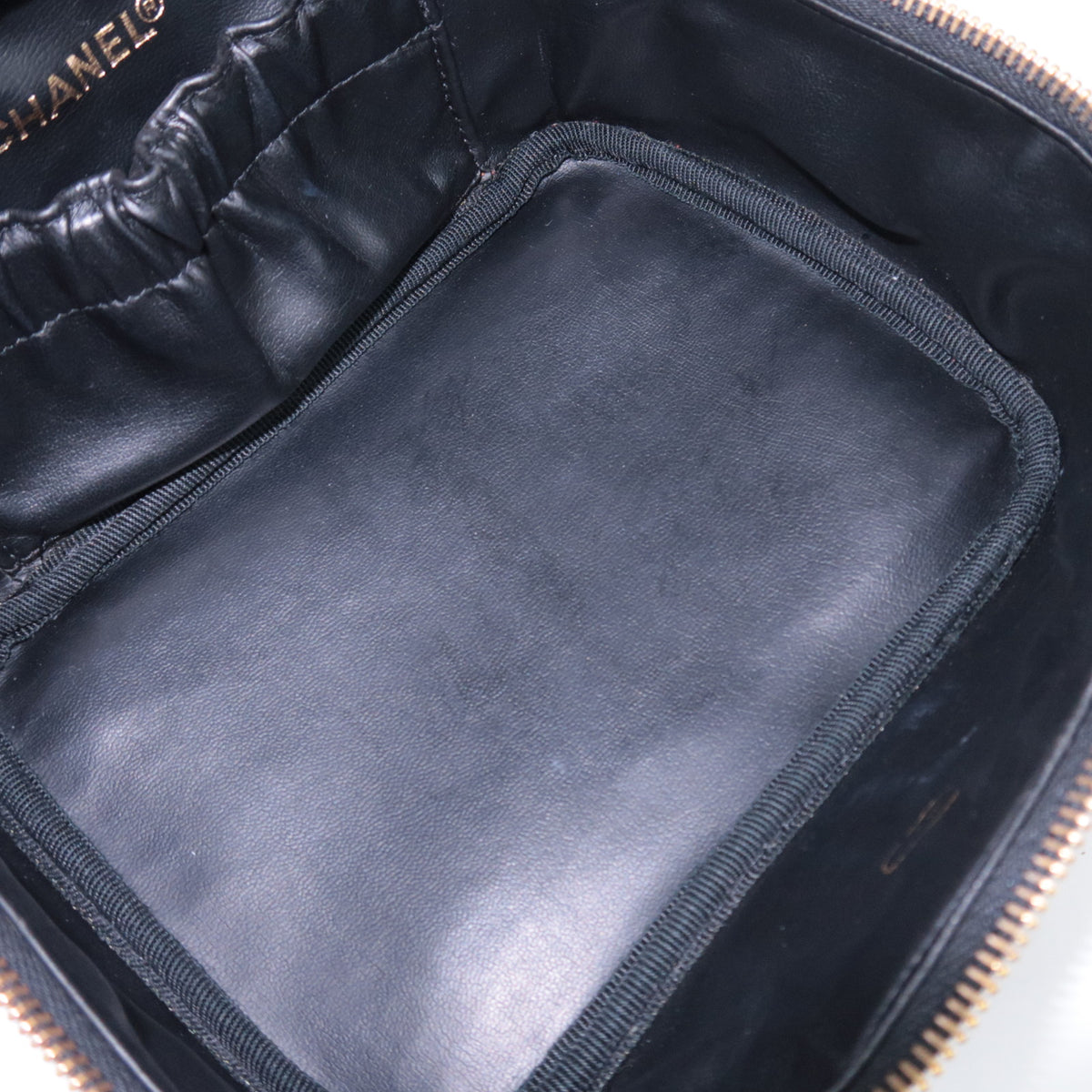 CHANEL Coco Mark Vanity Bag Caviarskin A01997