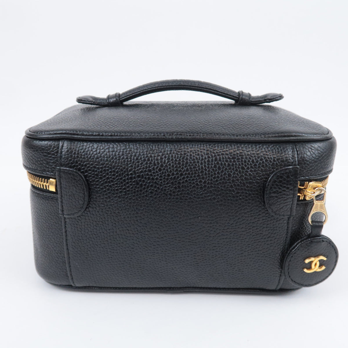 CHANEL Coco Mark Vanity Bag Caviarskin A01997