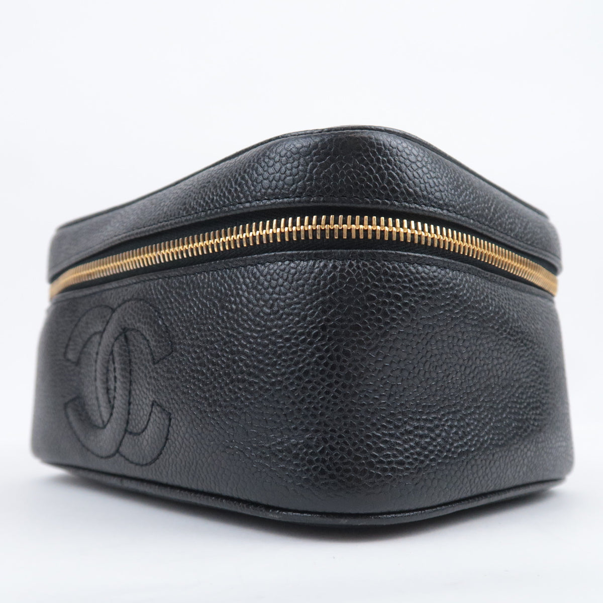 CHANEL Coco Mark Vanity Bag Caviarskin A01997