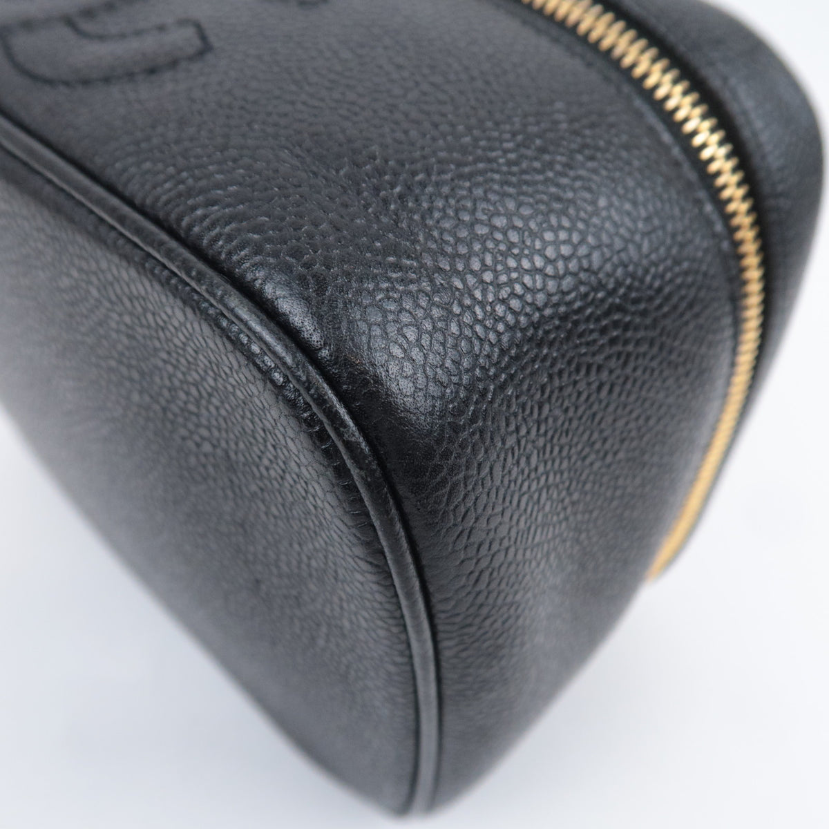 CHANEL Coco Mark Vanity Bag Caviarskin A01997
