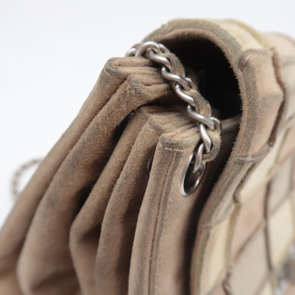 CHANEL 2.55 Suede Chain Shoulder Bag