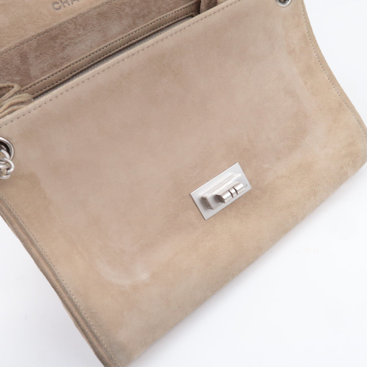 CHANEL 2.55 Suede Chain Shoulder Bag