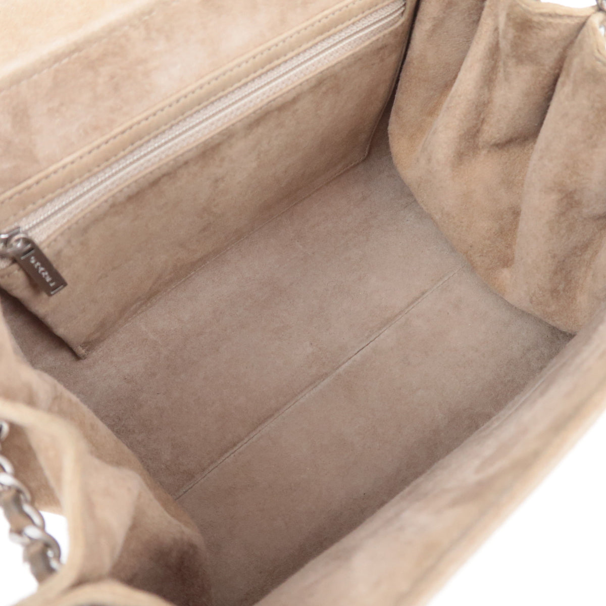 CHANEL 2.55 Suede Chain Shoulder Bag