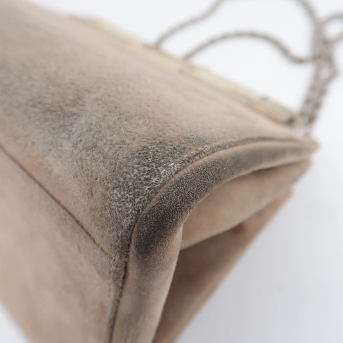 CHANEL 2.55 Suede Chain Shoulder Bag