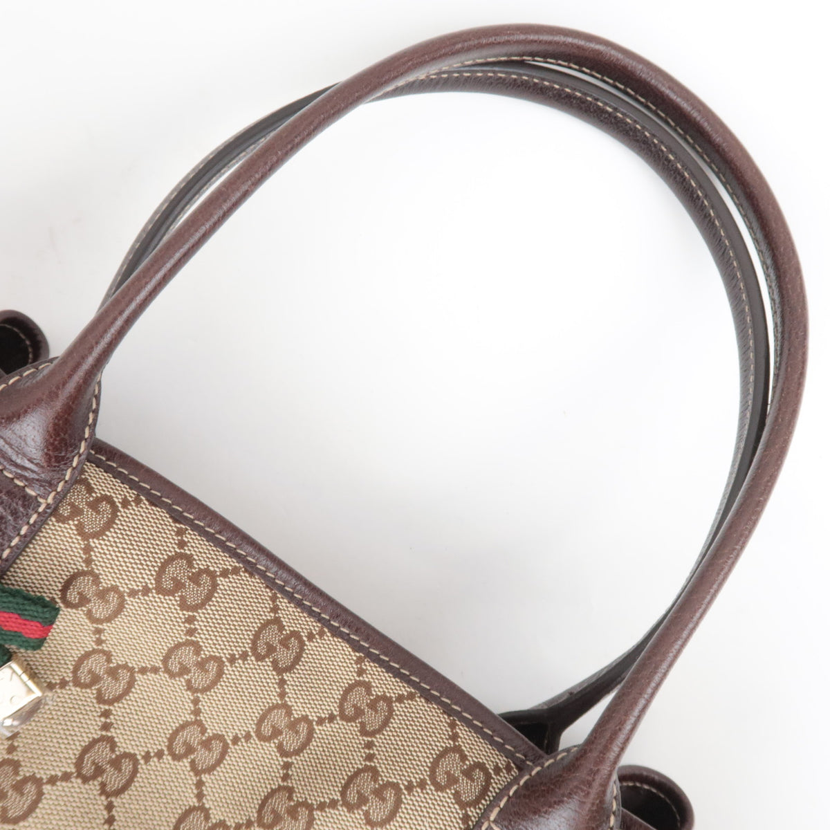 GUCCI Princy Sherry GG Canvas Tote Bag 163805