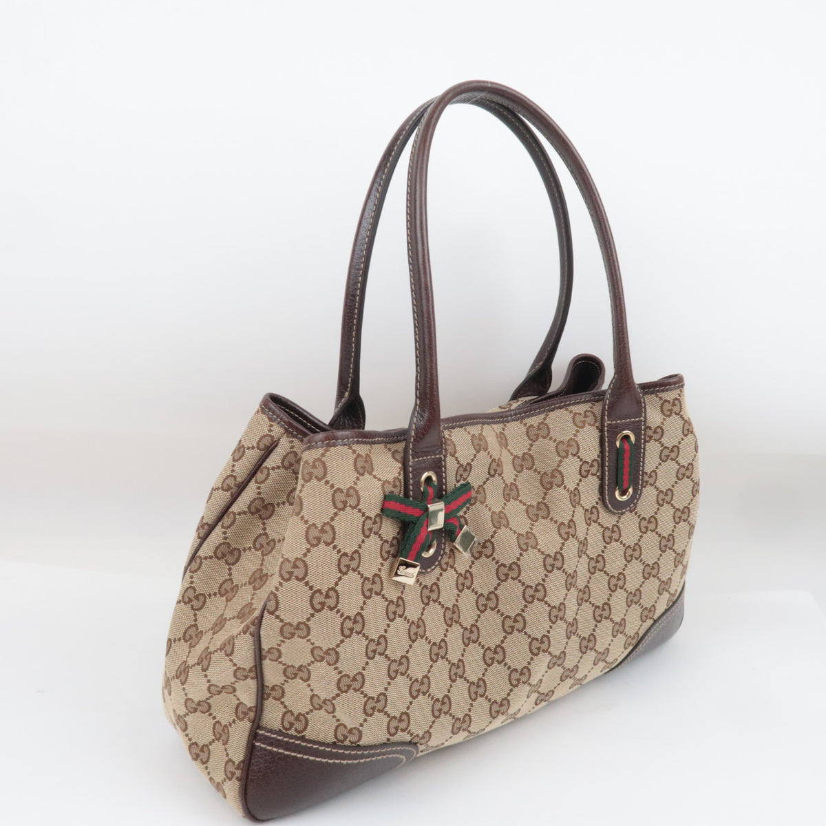 GUCCI Princy Sherry GG Canvas Tote Bag 163805