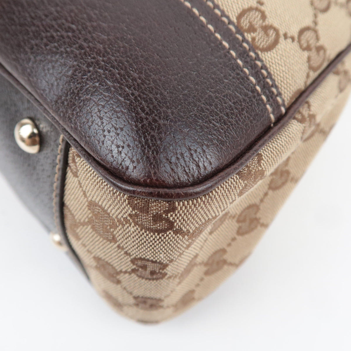 GUCCI Princy Sherry GG Canvas Tote Bag 163805