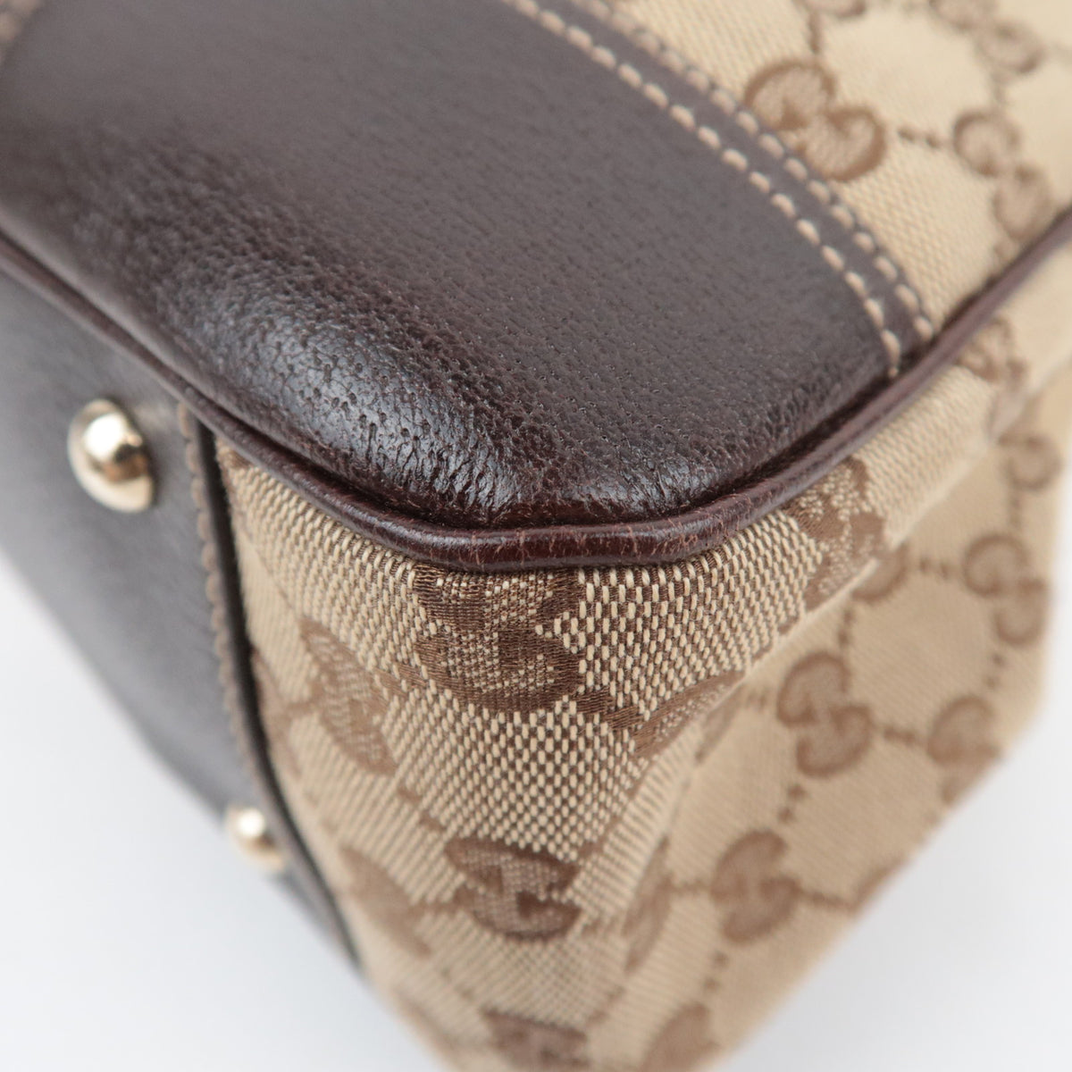 GUCCI Princy Sherry GG Canvas Tote Bag 163805