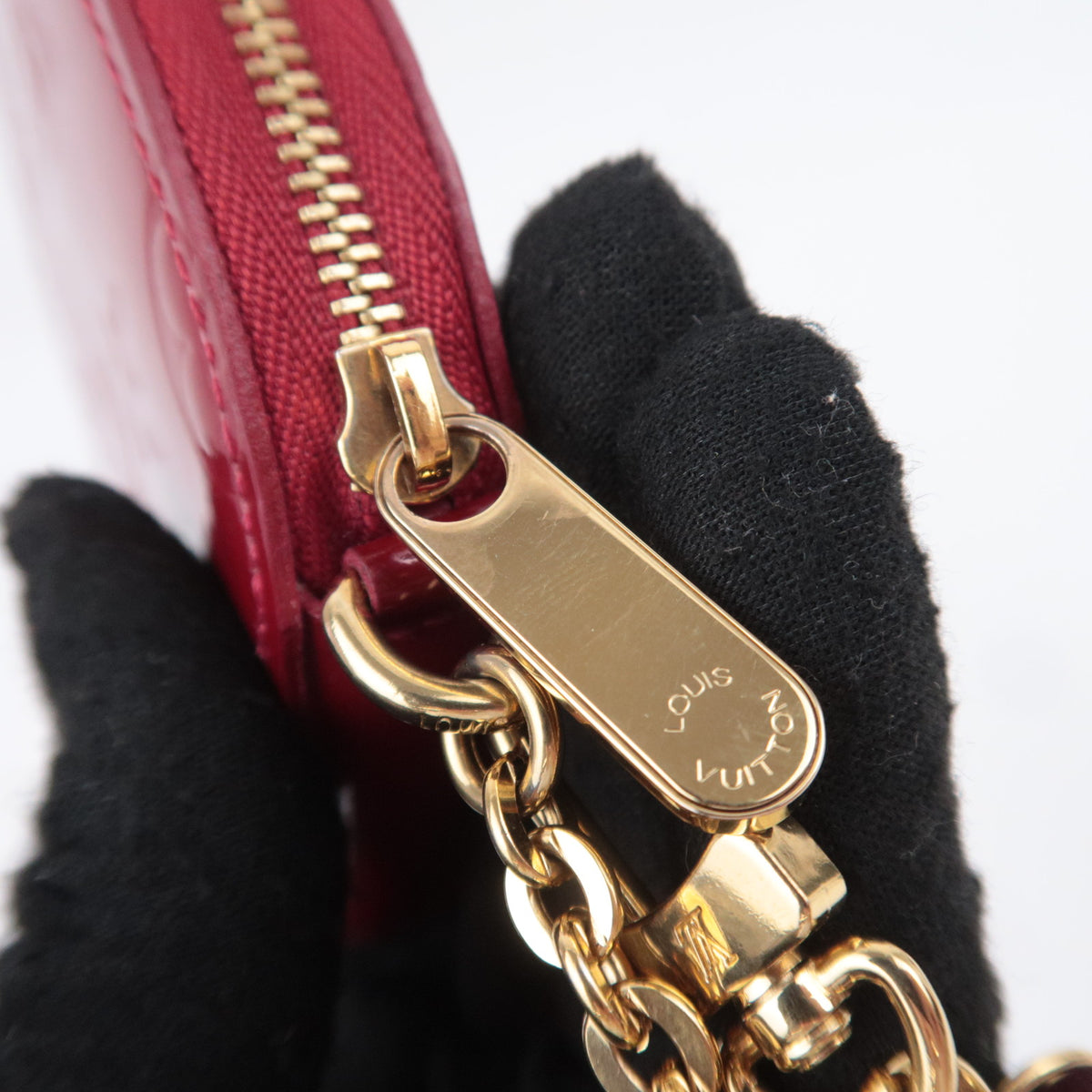 Louis Vuitton Monogram Vernis Porte Monnaie Chapeau Coin Case M91417