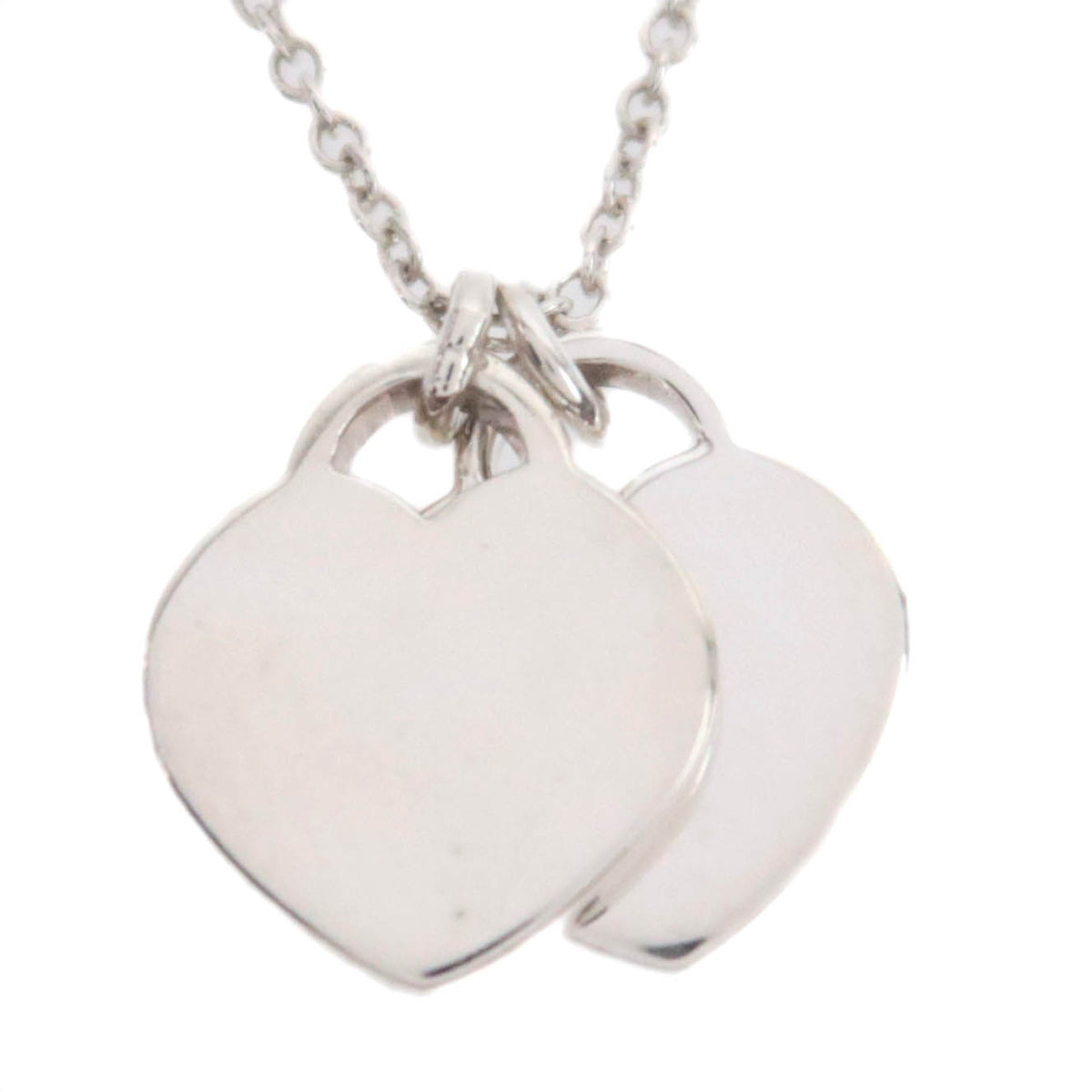 Tiffany&Co. Return to Tiffany Double Heart Tag Necklace SV925