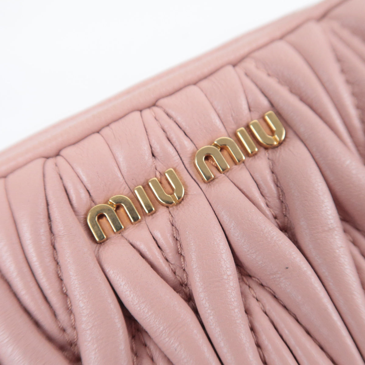 MIU MIU Matelasse Leather Small Shoulder Bag
